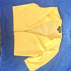 Cropped yellow top. Perceptions New York